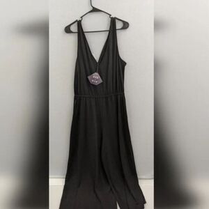 Ava & Viv Black Wide Leg Pantsuit Women's 1X